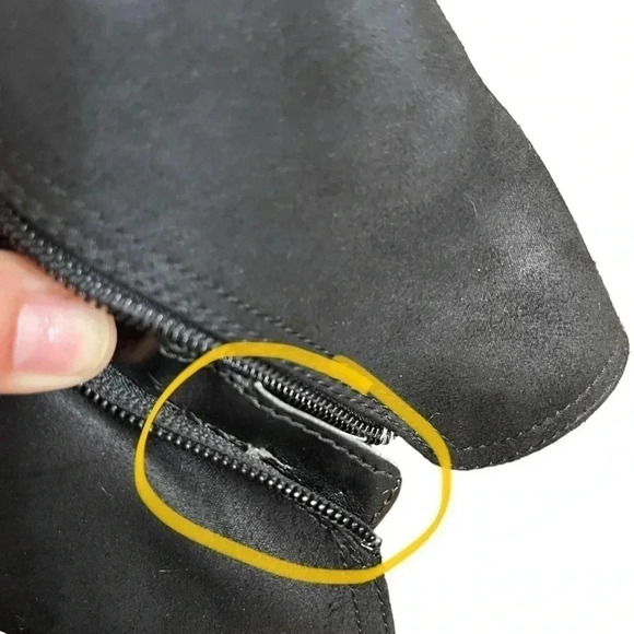 MIA Black Wedge Side Zip Ankle Booties Women’s size 8.5 - Picture 9 of 9